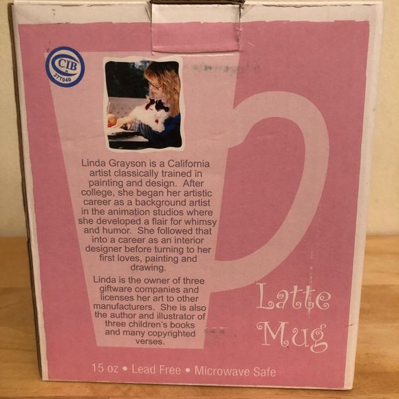 New in Box Tumbleweed Pottery "Mommy's Sippy Cup" Latte Pink Ceramic Mug - Picture 3 of 4